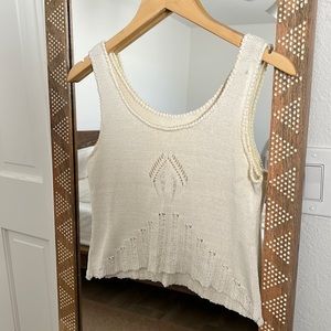 Vintage Crochet Sweater Top
